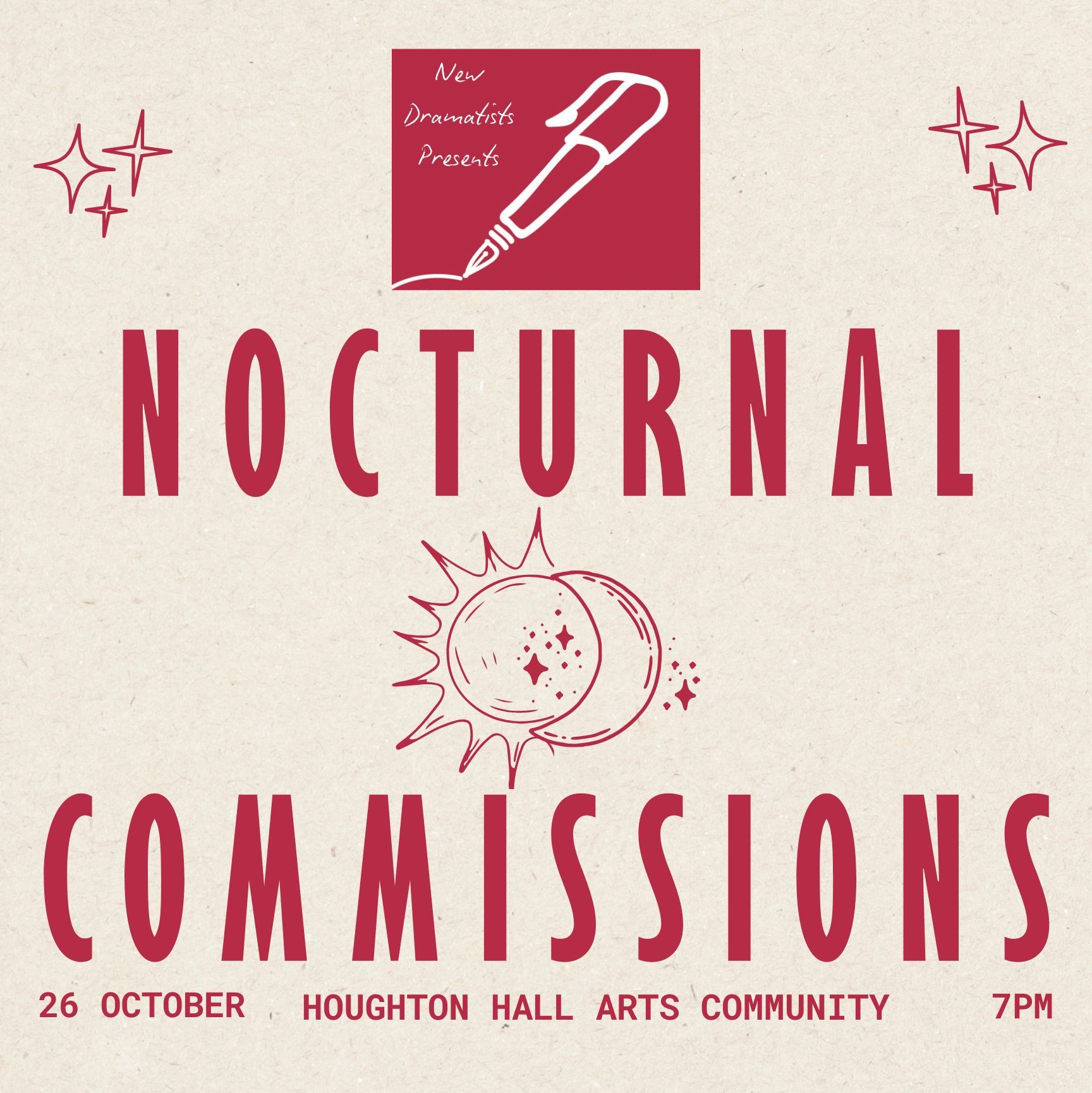Nocturnal Commissions 2026 October 26 Houghton Hall 7PM